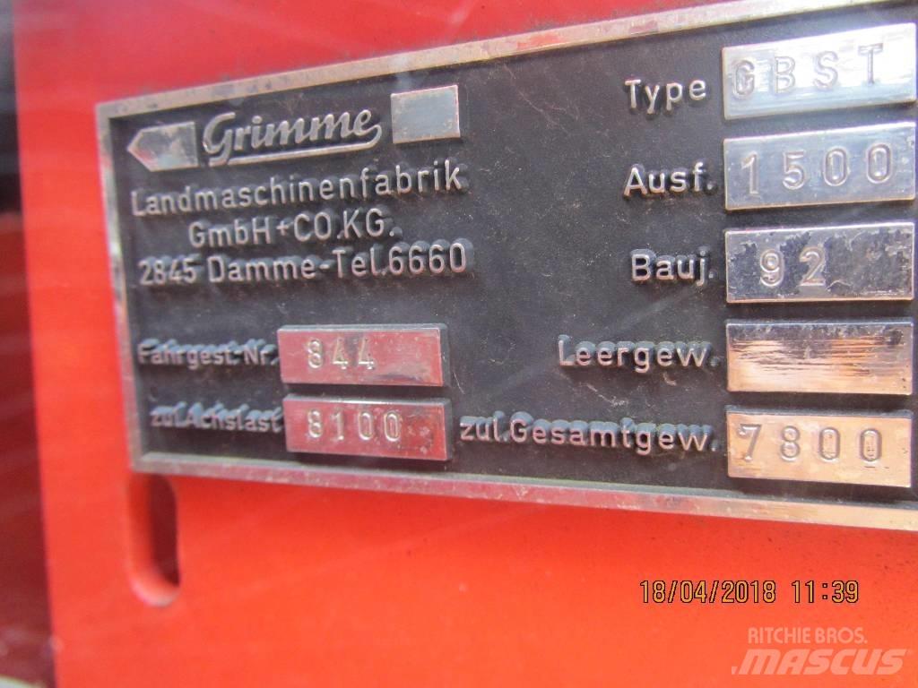 Grimme GBST 1500 Burgonya kombájnok és kiszedők