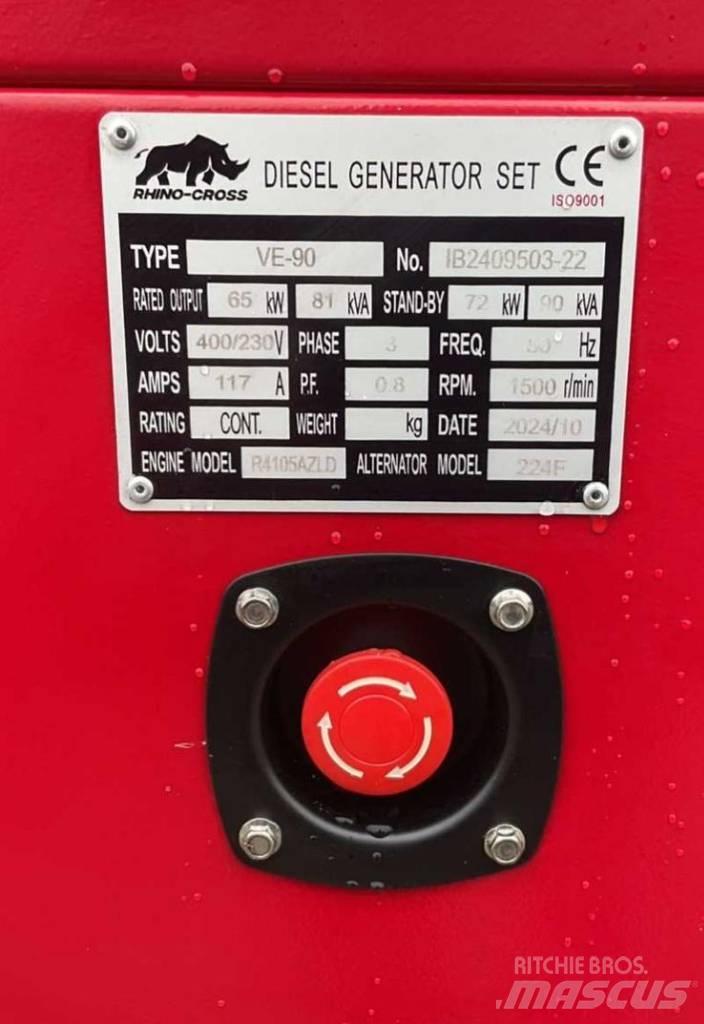 Rhino CROSS 90 KVA Dízel áramfejlesztők