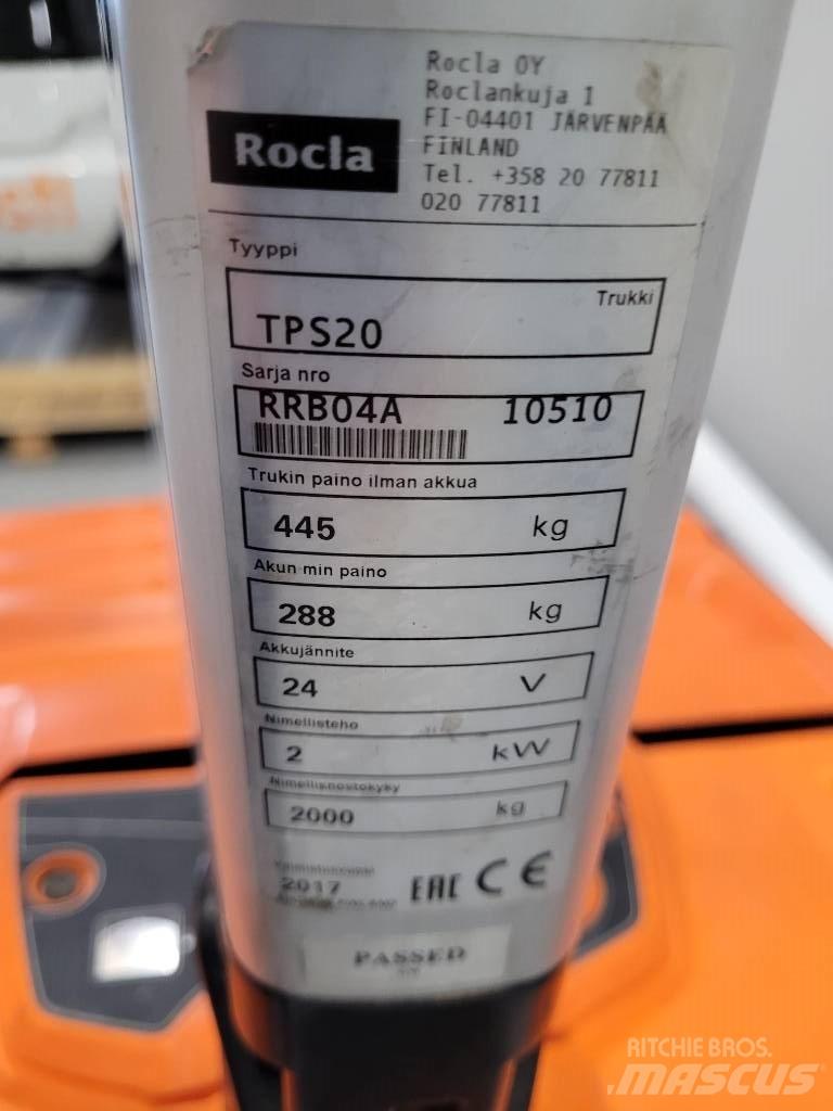 Rocla TPS20 Vezetőállásos alacsony emelőkocsi