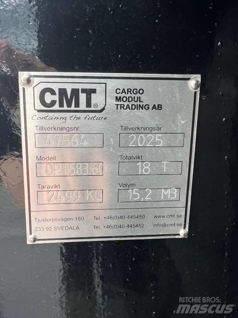 CMT Schaktflak 15m3 Szétszerelhető rakodók