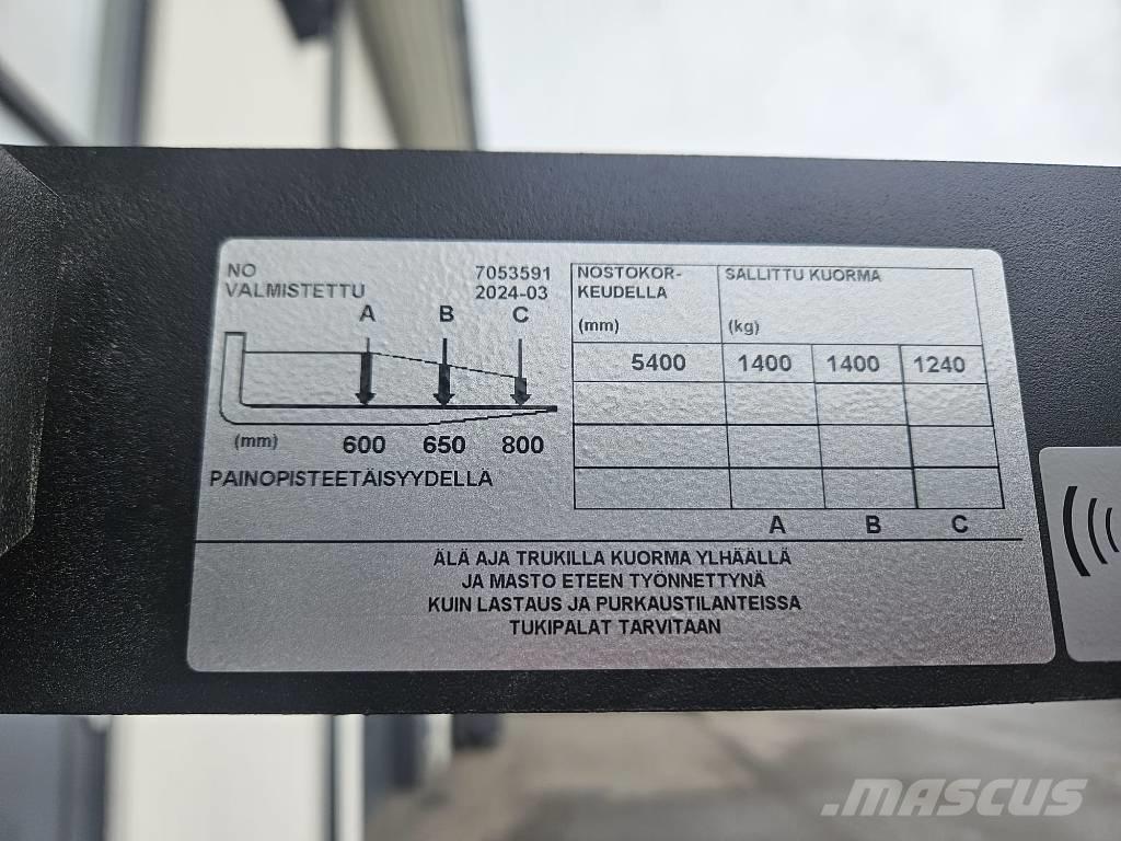 Toyota RRE 140 HE Tolóoszlopos targonca