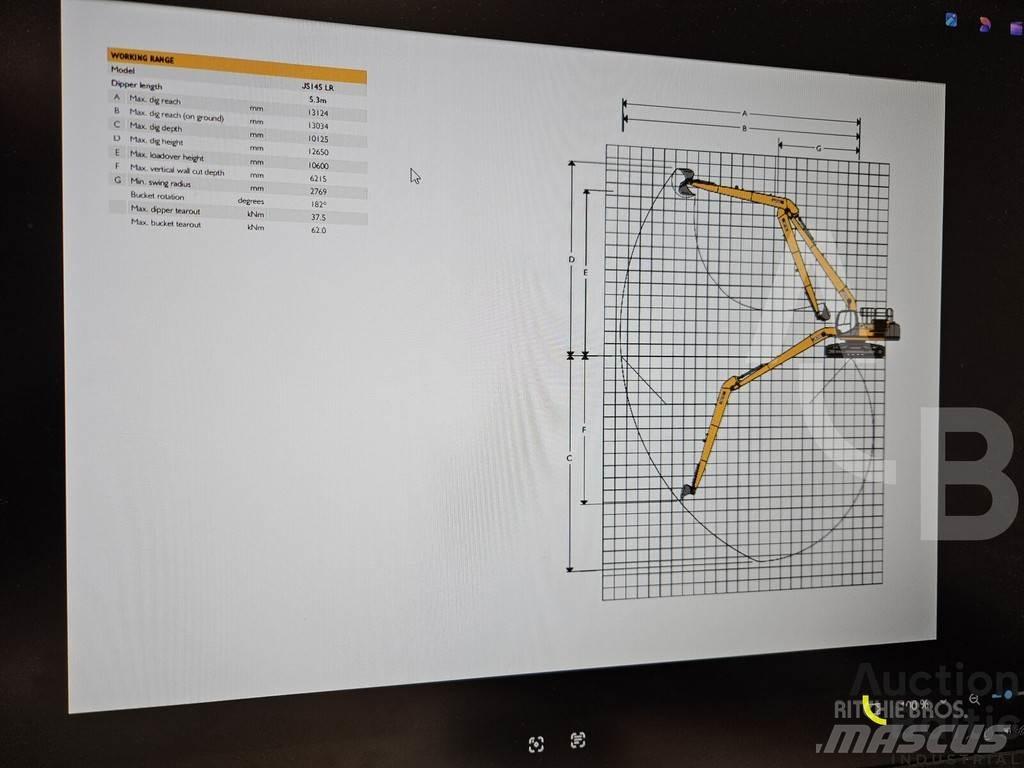 JCB JS 145 LR Lánctalpas kotrók