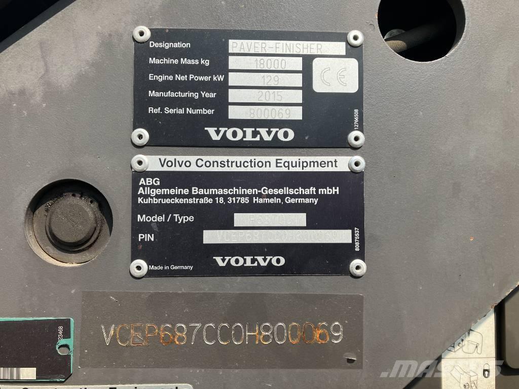 Volvo P 6870 C Aszfalt terítõ gépek