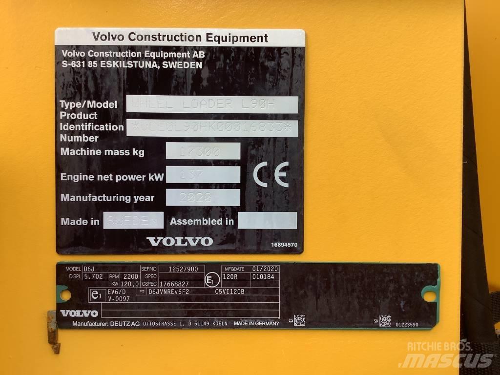 Volvo L 90 H Gumikerekes homlokrakodók