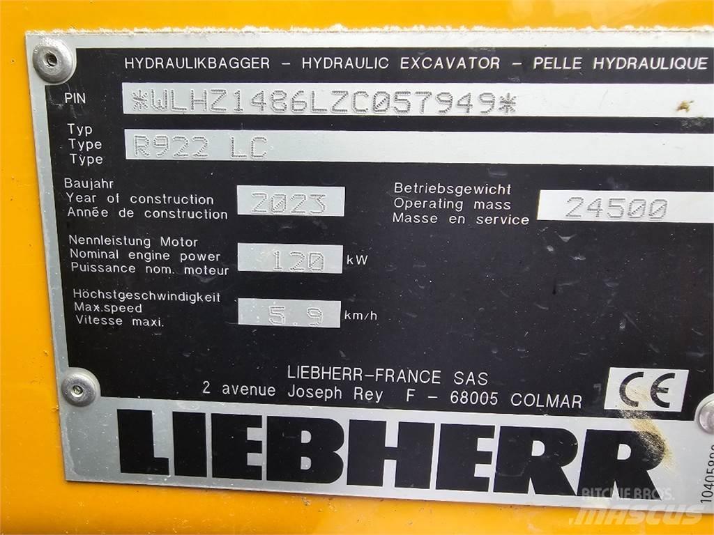 Liebherr R922 Lánctalpas kotrók