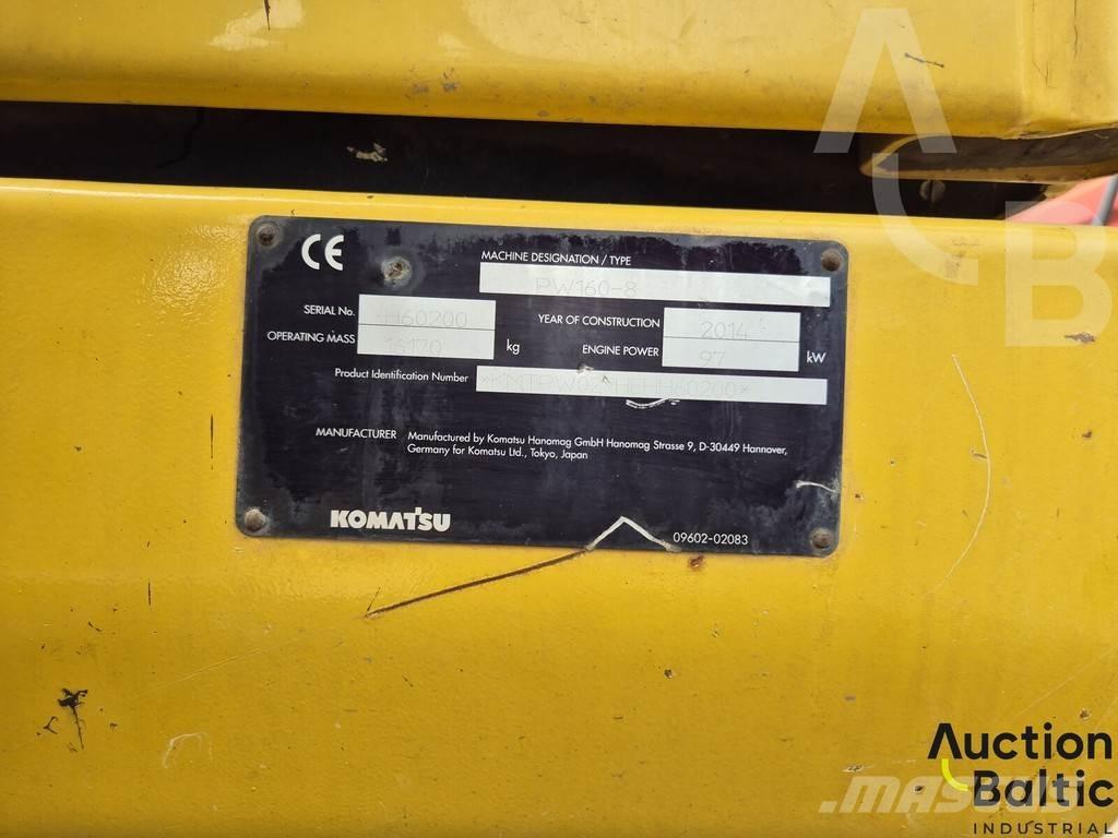 Komatsu PW160 Gumikerekes kotrók