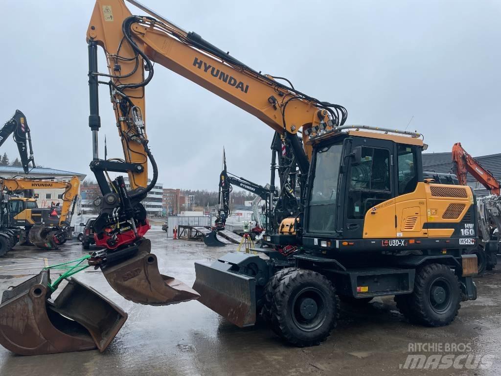 Hyundai HW160 Gumikerekes kotrók