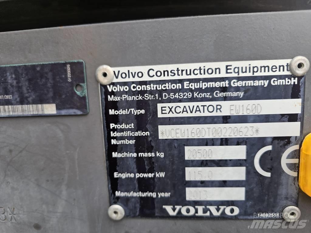 Volvo EW 160 D Gumikerekes kotrók