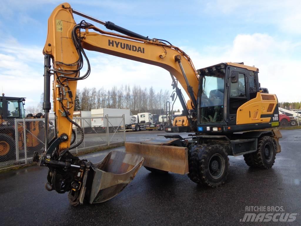 Hyundai HW 140 Gumikerekes kotrók