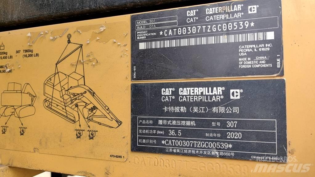 CAT 2020 CAT 307 Mini kotrók < 7t