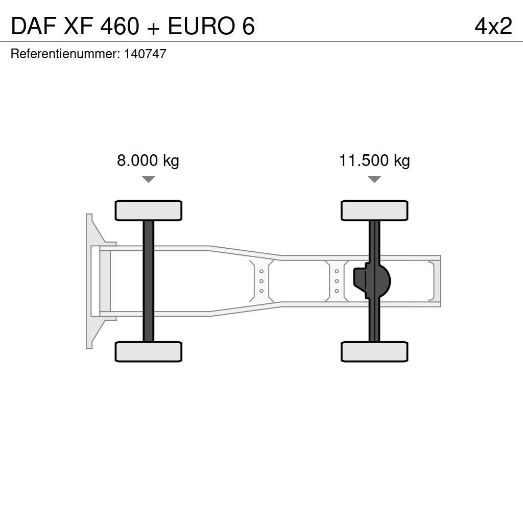 DAF XF 460 + EURO 6 Nyergesvontatók