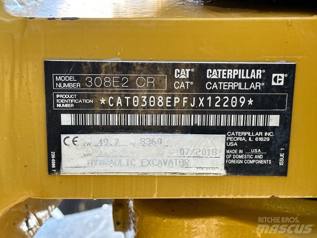 CAT 308 E2 CR Közepes (midi) kotrók 7 t - 12 t