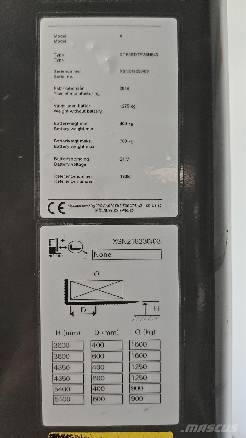 Atlet XSN160E Elektromos gyalogkíséretű targoncák