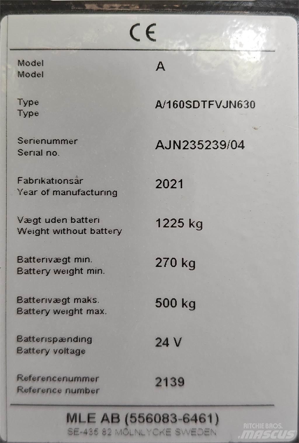 Atlet 160SDTFV Vezetőállásos alacsony emelőkocsi