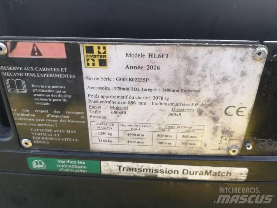 Hyster H 1.6 FT Gázüzemű targoncák
