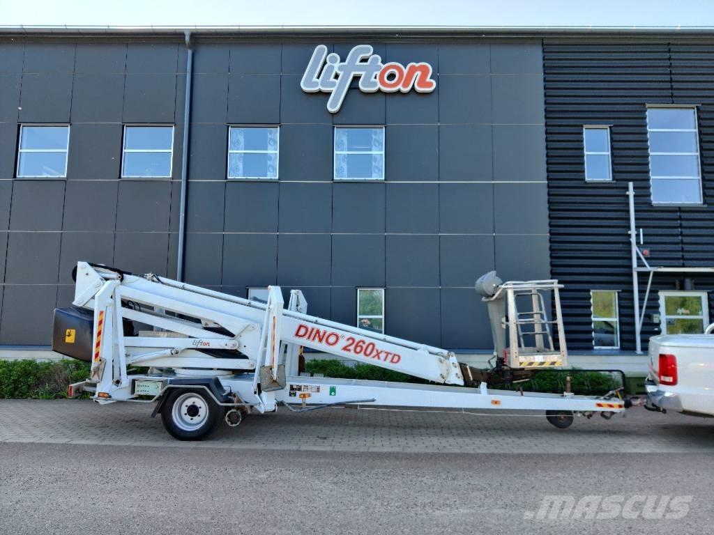 Dino 260 XTD Skylift Pótkocsira szerelt emelők és állványok