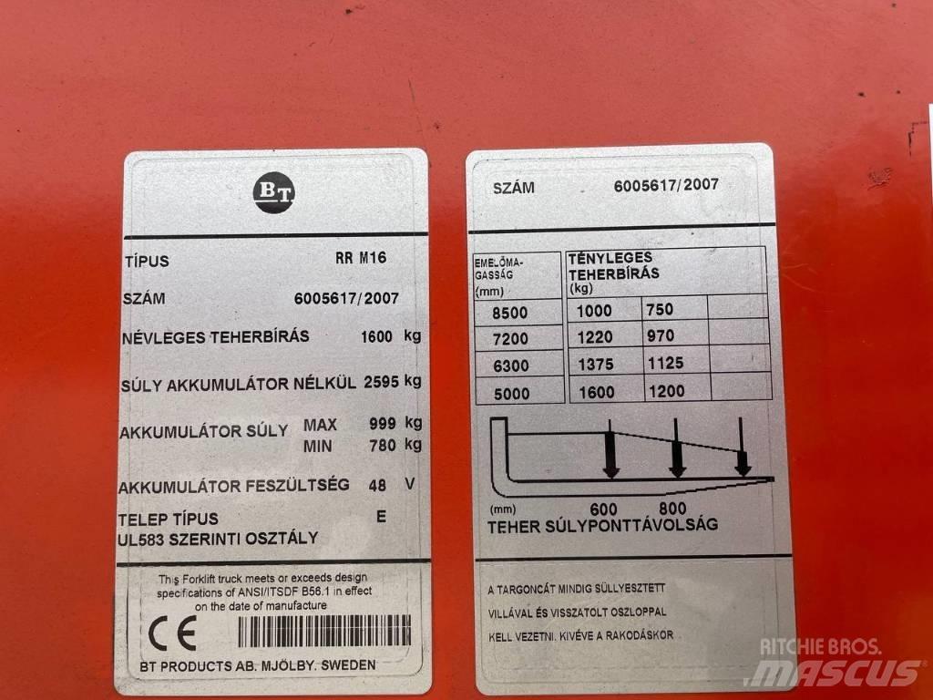 BT RR M 16 Tolóoszlopos targonca