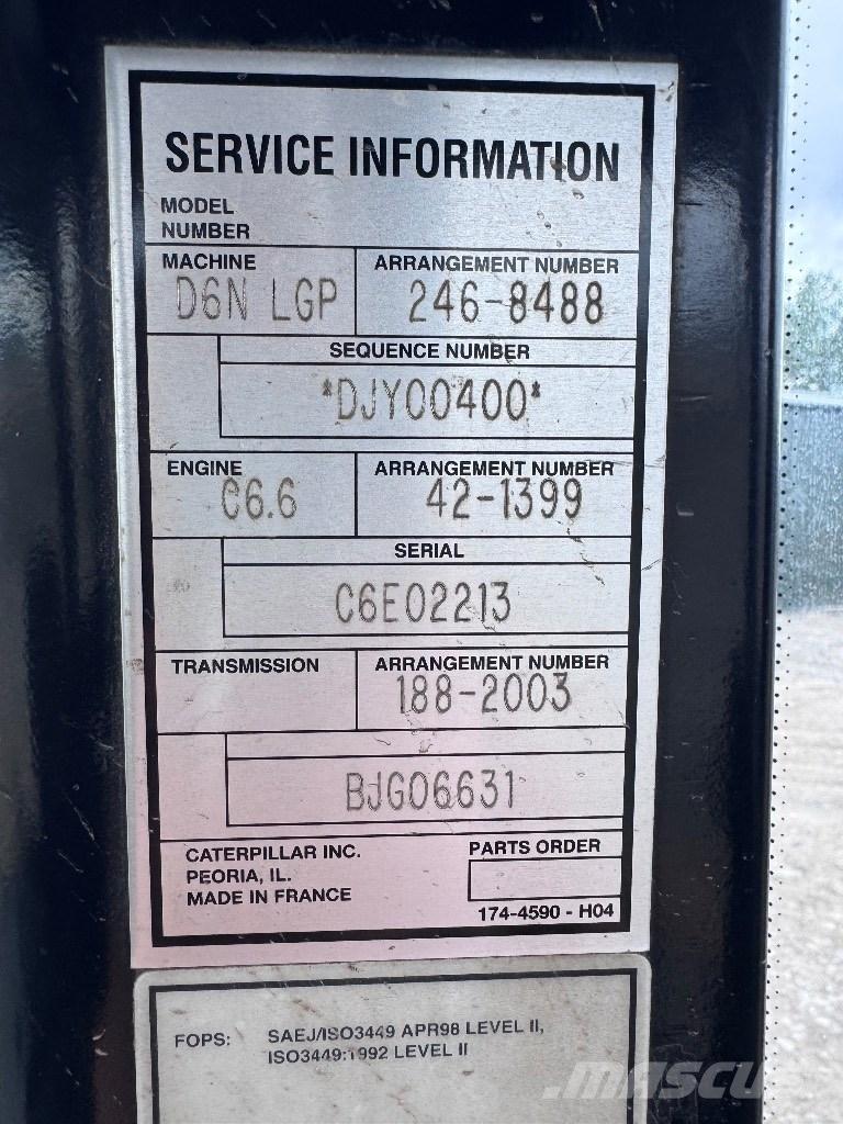 CAT D 6 N LGP lánctalpas dózerek