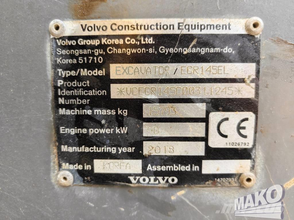 Volvo ECR 145 EL Lánctalpas kotrók