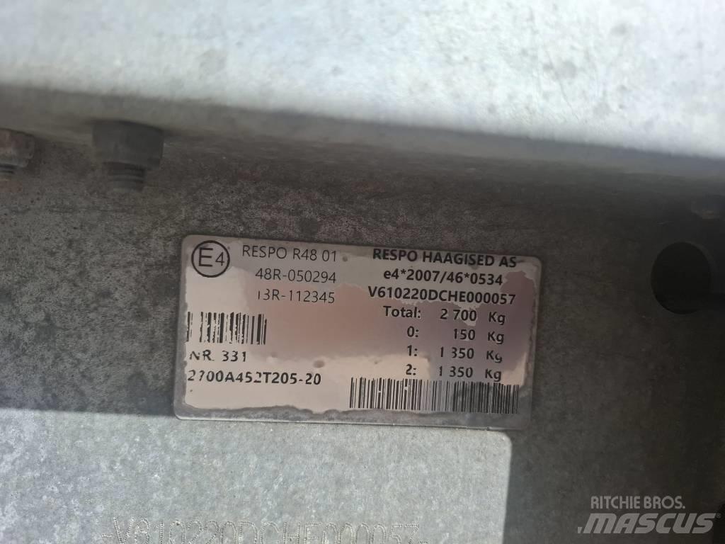 Respo 2700A452T205 Egyéb pótkocsik
