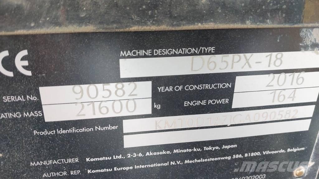 Komatsu D 65 PX-18 lánctalpas dózerek