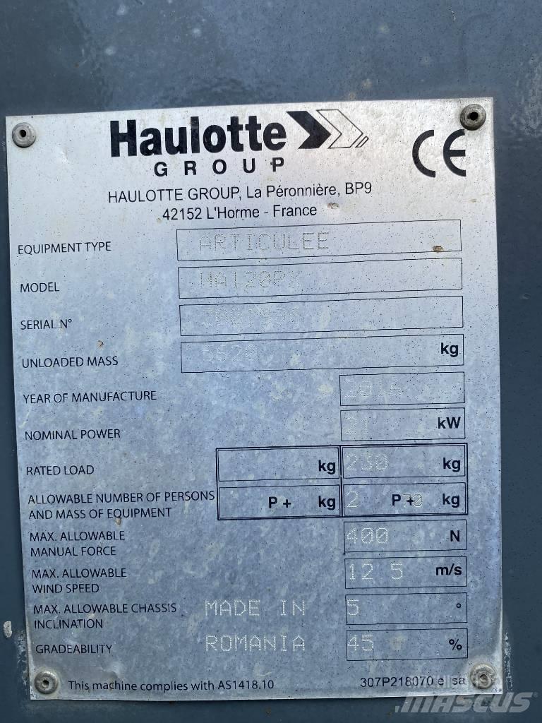Haulotte HA 120 P Karos emelők