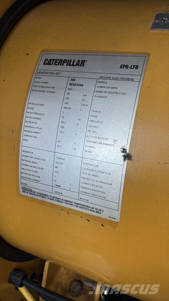 CAT 350 KVA Dízel áramfejlesztők