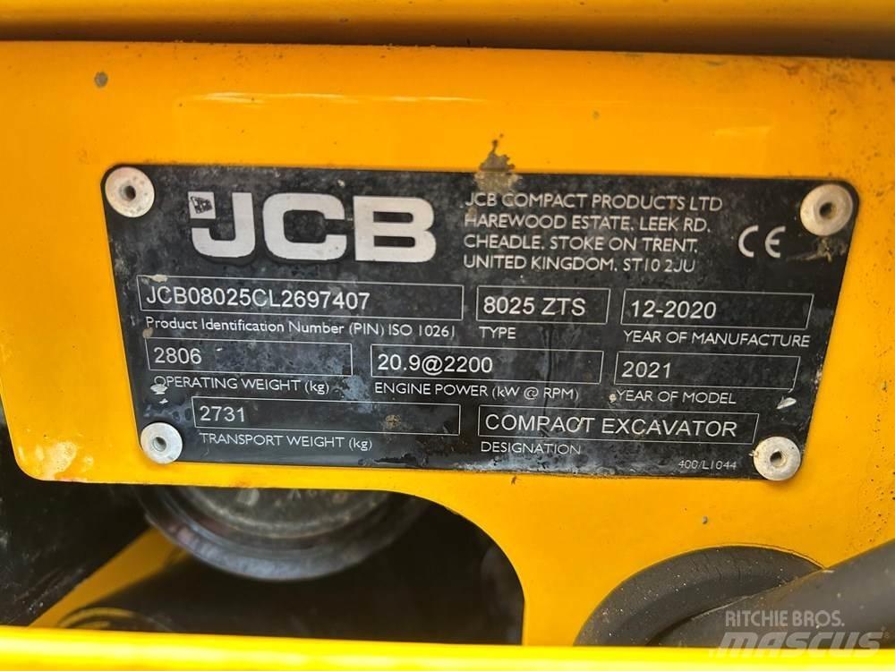 JCB 8025 Mini kotrók < 7t