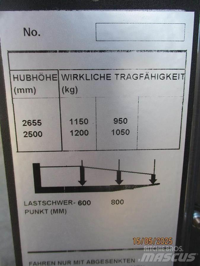 BT SWE 120 Gyalogkíséretű targonca