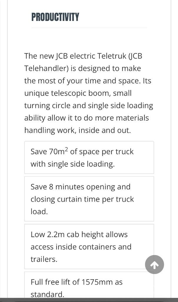 JCB 30-19 E Elektromos targoncák