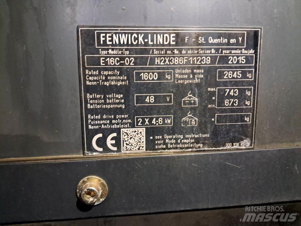 Linde E16C-02 Elektromos targoncák