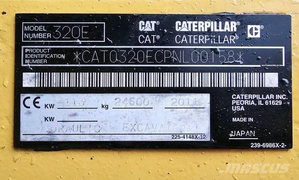 CAT 320 EL RR Lánctalpas kotrók