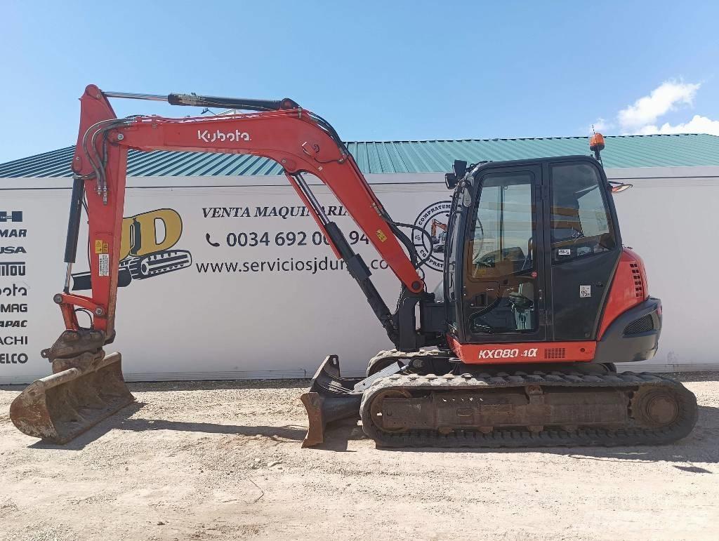 Kubota KX080-4a Erdészeti Kotrók