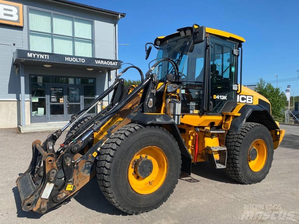 JCB 413 K T4F Gumikerekes homlokrakodók