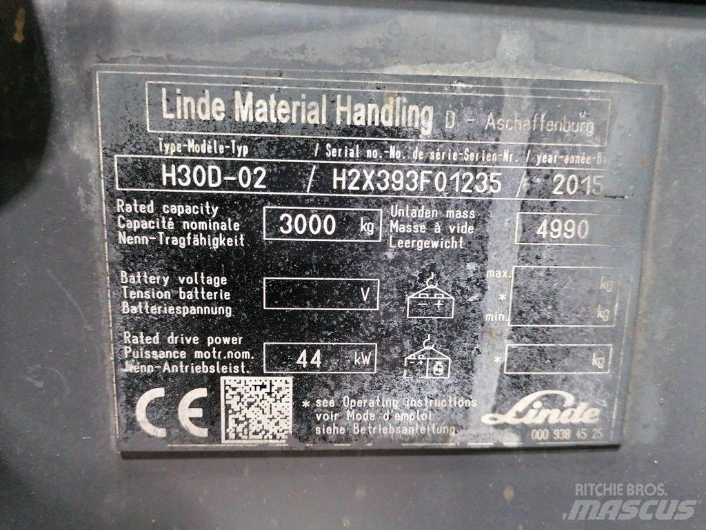Linde H30D-02 Dízel targoncák