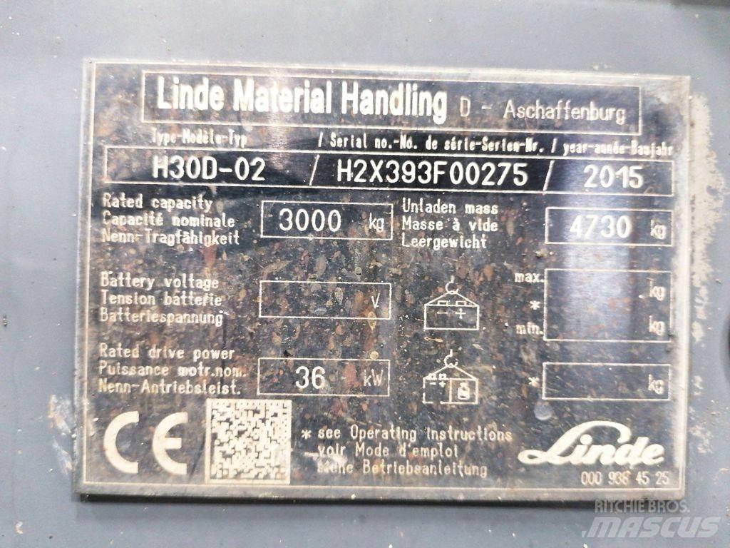 Linde H30D-02 Dízel targoncák