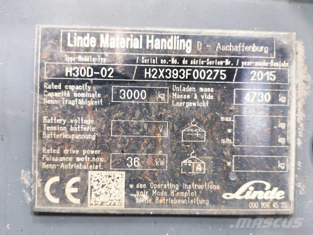 Linde H30D-02 Dízel targoncák