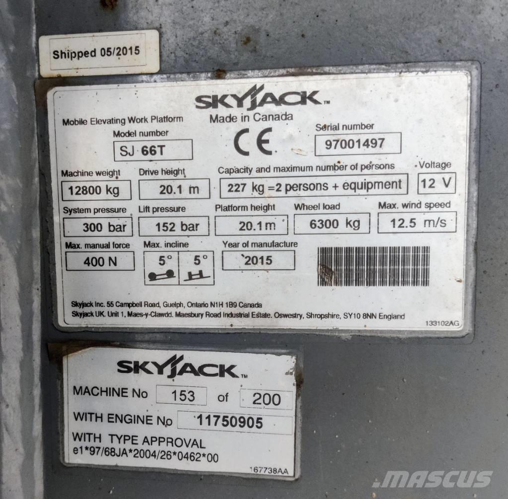 SkyJack SJ 66 T Karos emelők