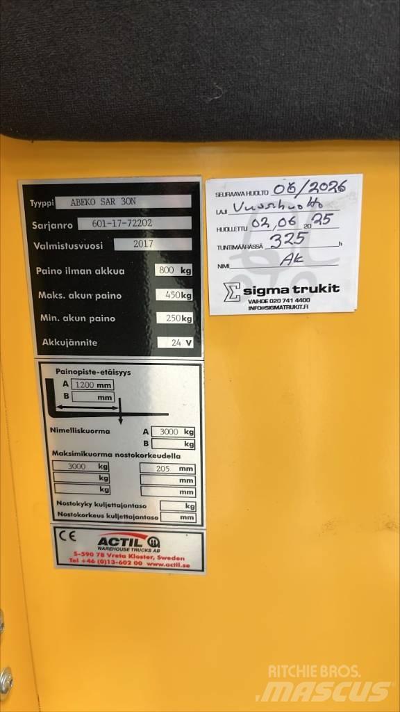 Abeko SAR 30 N Alacsony emelőkocsi