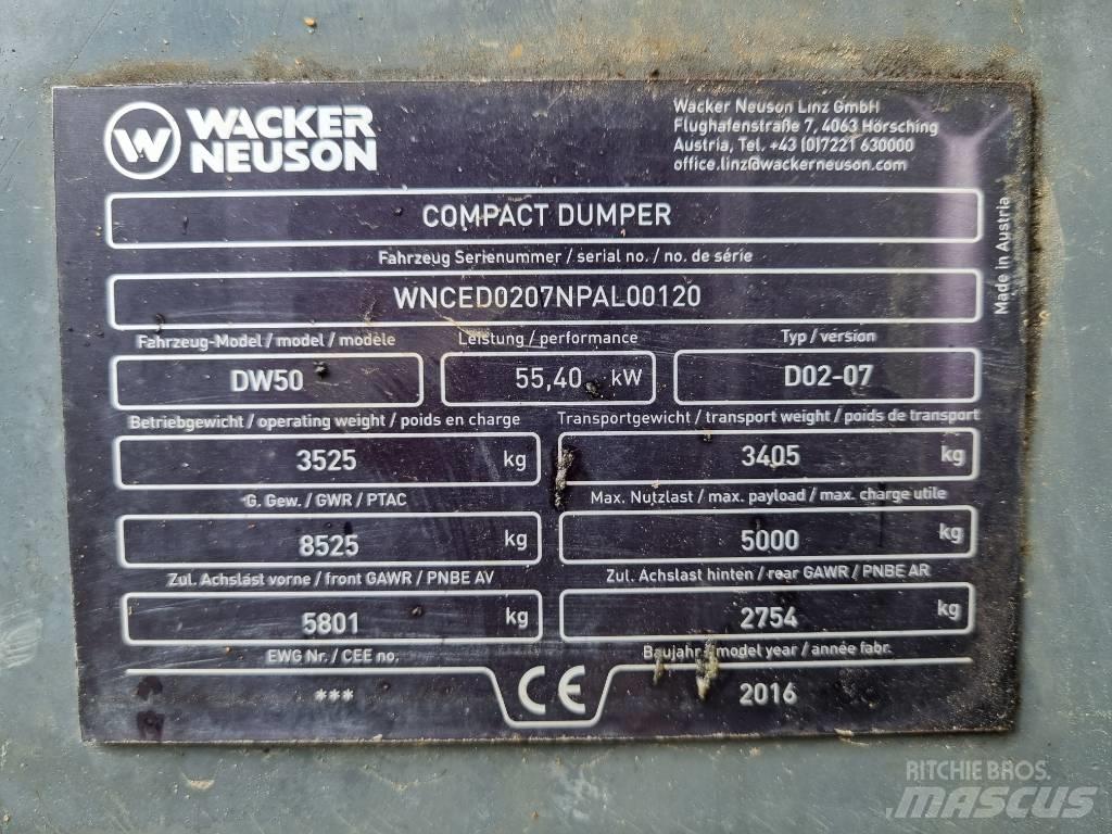 Wacker Neuson DW 50 Mezei dömperek