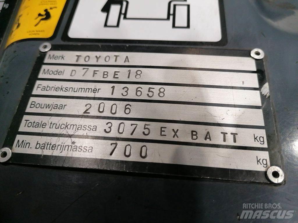 Toyota 7FBEF18 Elektromos targoncák