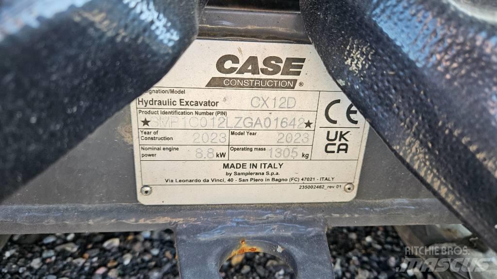 CASE CX12D Mini kotrók < 7t