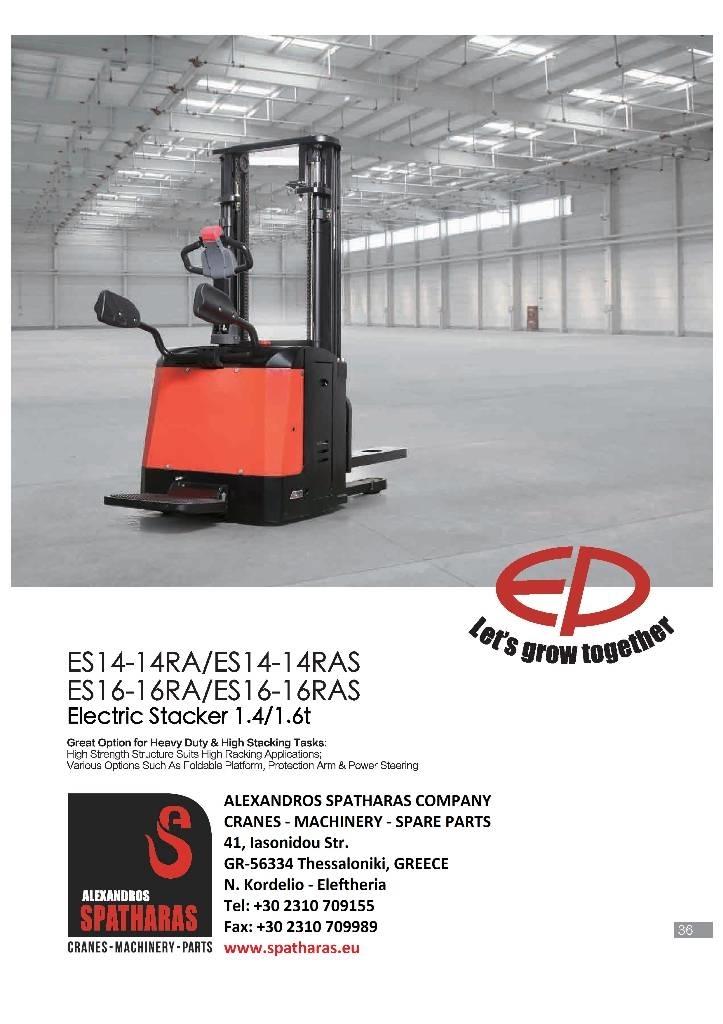 EP ES16-16RAS Elektromos gyalogkíséretű targoncák