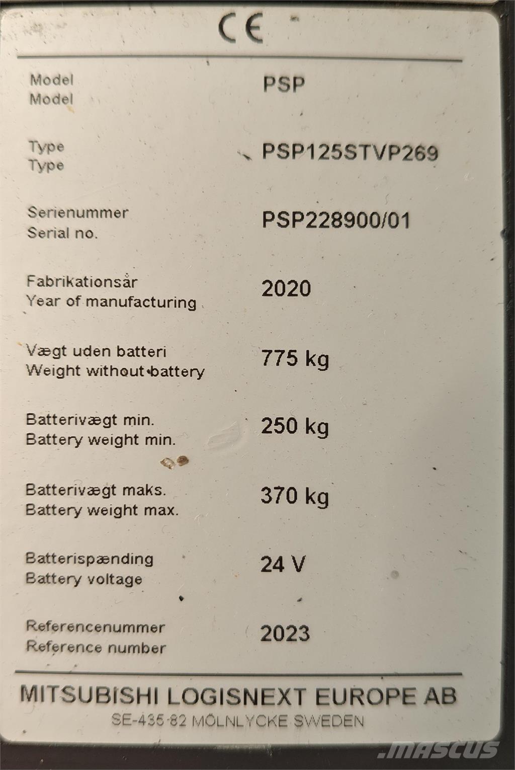 Atlet PSP125 Elektromos gyalogkíséretű targoncák