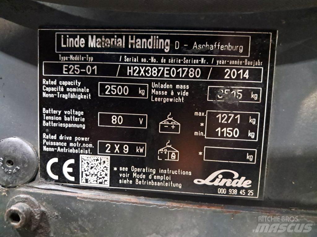 Linde E25-01 Elektromos targoncák
