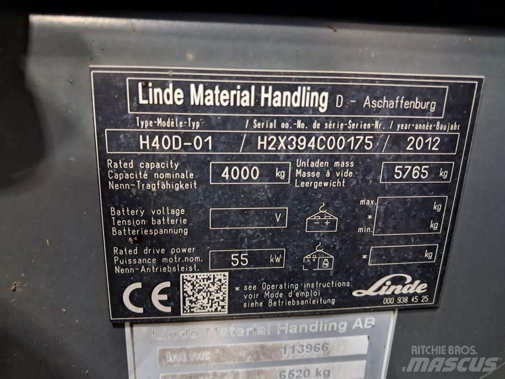 Linde H40D-01 Dízel targoncák