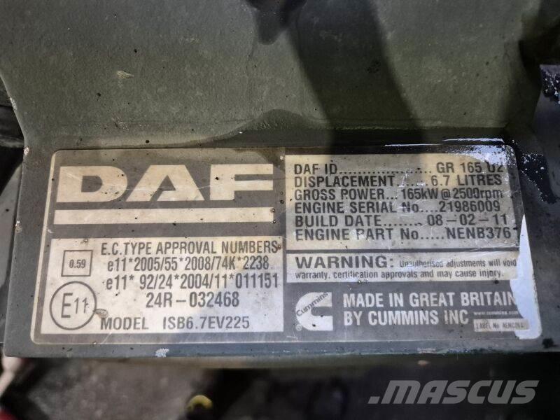 DAF GR165U2 Motorok