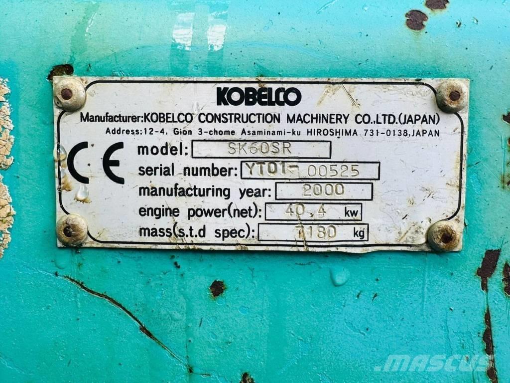 Kobelco SK 60 SR Mini kotrók < 7t