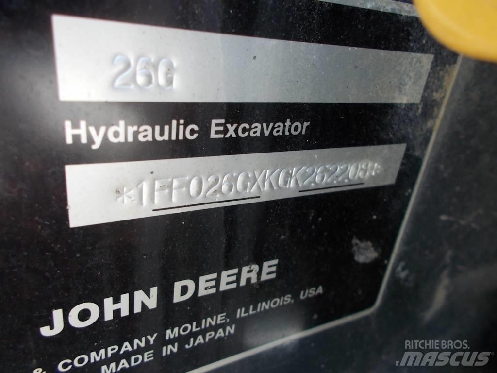 John Deere 26G Mini kotrók < 7t