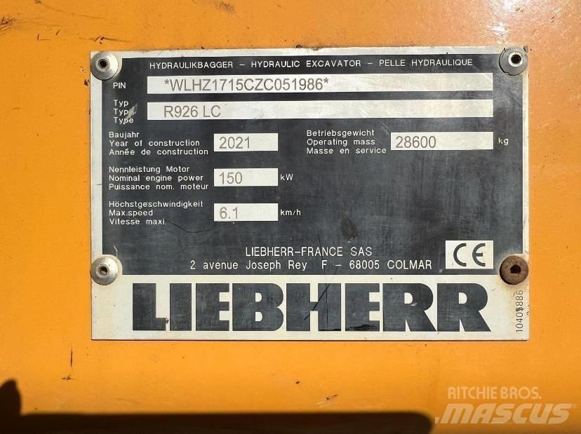 Liebherr R 926 LC Lánctalpas kotrók